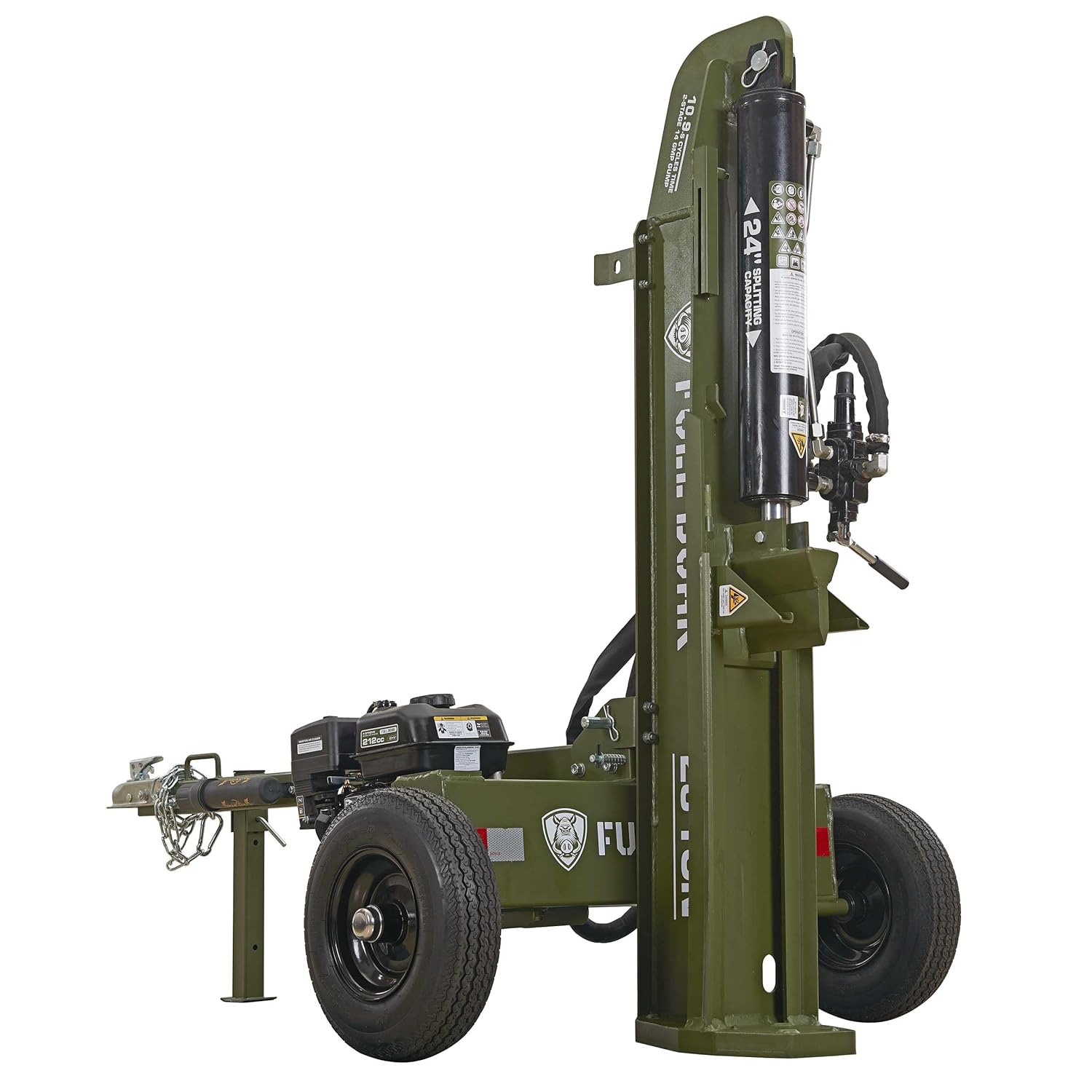 28 Ton Log Splitter with Full Boar Engine 212cc Z653