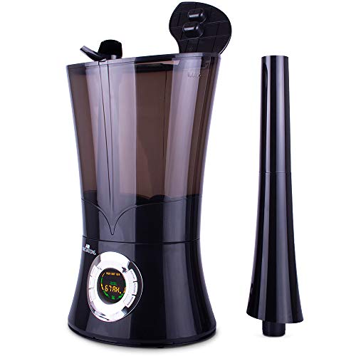 Air Innovations MH-901DA High Capacity & Top Fill Cool Mist Ultrasonic Digital, Black