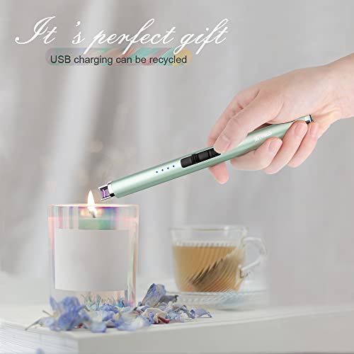 JETPRO USB Rechargeable Arc Lighter Windproof Flameless for Camping BBQ M10319