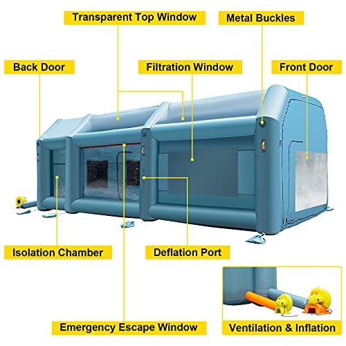 VEVOR Portable Inflatable Paint Booth Y42173