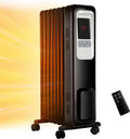 Aikoper Oil Filled Radiator Heater, 1500W Electric Portable Space Heaters for Indoor Use with Remote, Digital Thermostat, 4 Modes, 24h Timer, Overheat & Tip-Over Protection Quiet for Whole Room