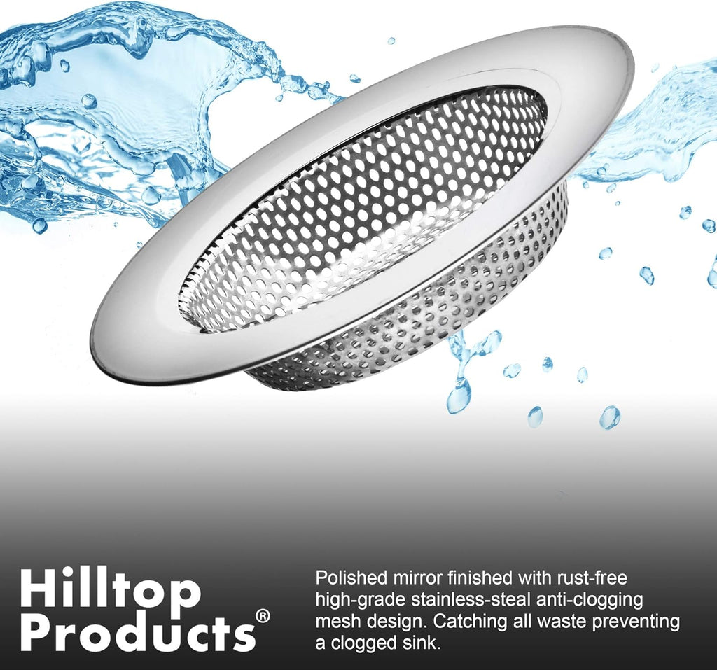 2 Pack Kitchen Sink Drain Strainer Stainless Steel M641843