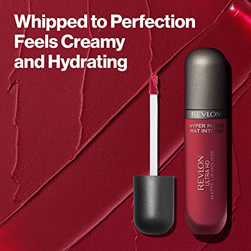 REVLON Ultra HD Lip Mousse Hyper Matte Liquid Lipstick 0.2 oz I87067