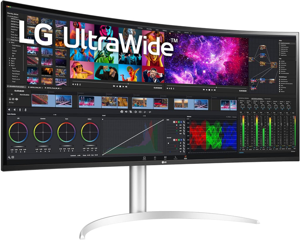 LG 40WP95C-W 40" UltraWide Curved WUHD 5K2K Nano IPS Display with HDR10, Thunderbolt 4 C5361