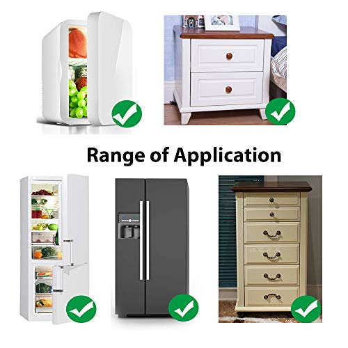 Fridge Lock with Key for Child Safety, White Y689