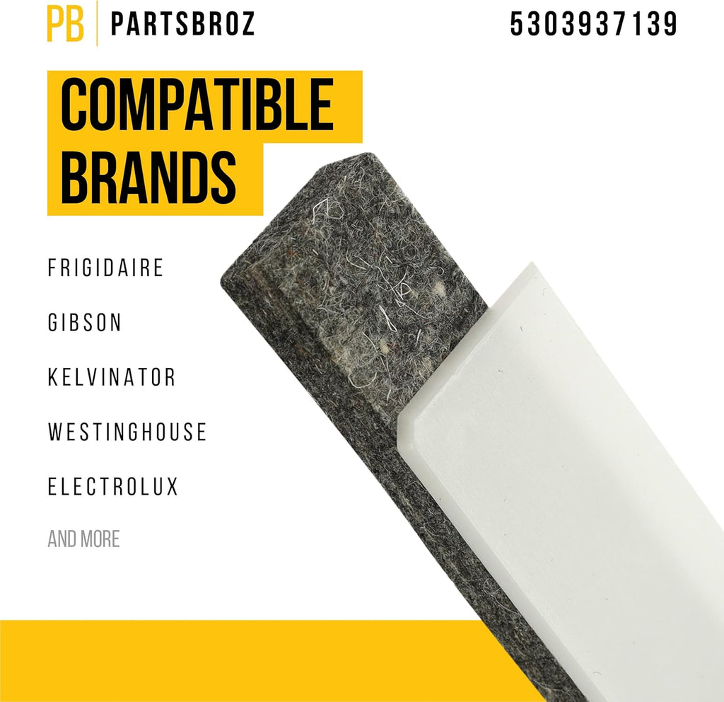PartsBroz 5303937139 Dryer Front Felt Glide Assembly D99932