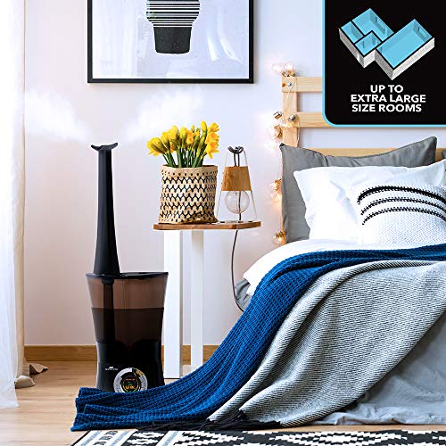 Air Innovations MH-901DA Top Fill Cool Mist Ultrasonic Humidifier, Black X61263