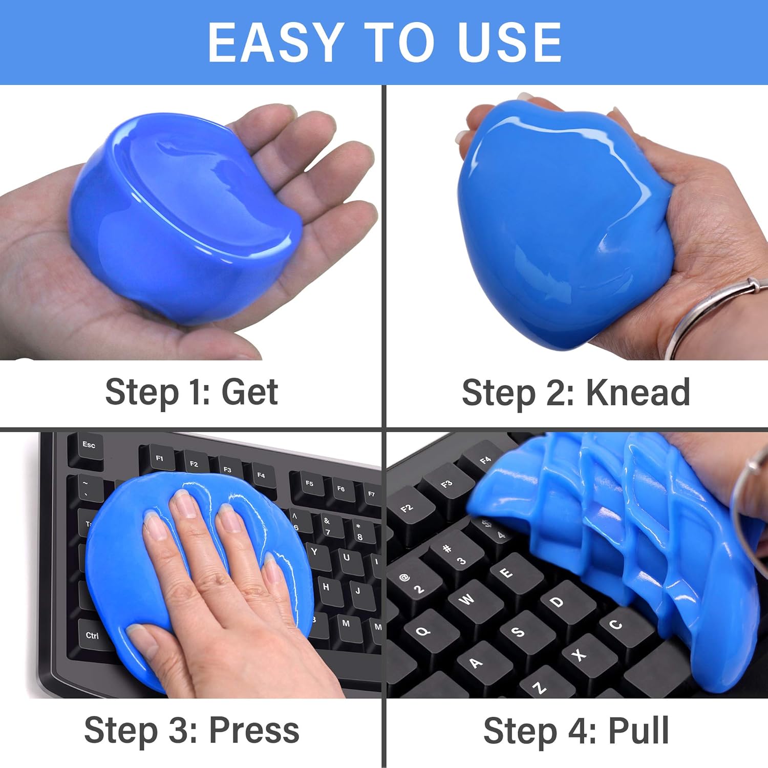 Keyboard Cleaning Gel 2 Pack 320G for PC, Laptop, Car Vents, Electronics Q10303