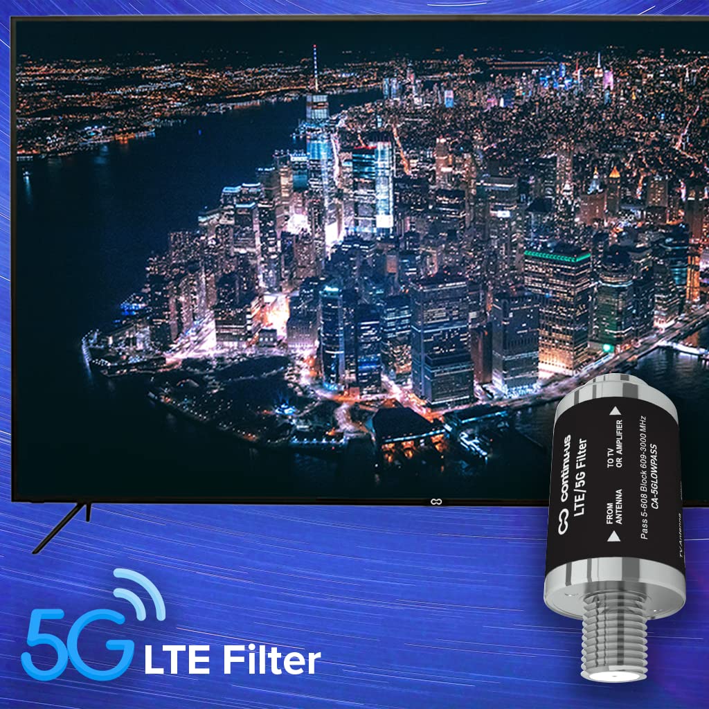 LTE 5G Filter by Continu.us for TV Antenna Signal Purifier U340214