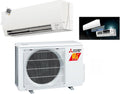 Mitsubishi 12,000 BTU Ductless Split System AC SEER 26.1 Cool & Hyper Heat Most Energy Efficient System