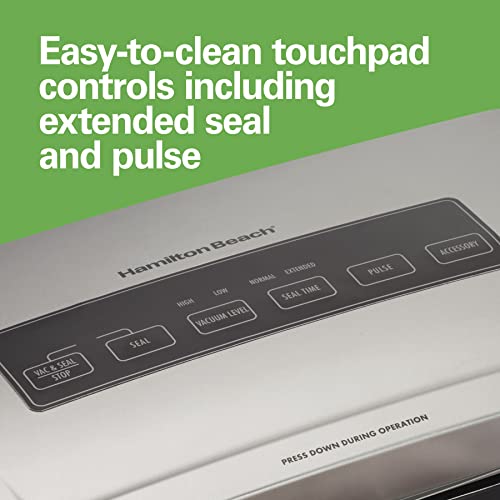 Hamilton Beach NutriFresh Vacuum Sealer Machine with Bag Cutter X2741