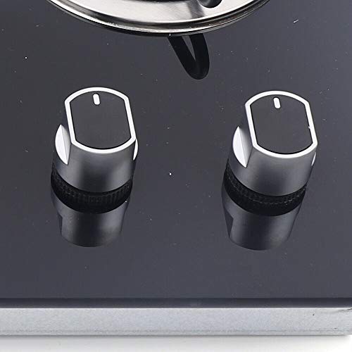 2 Burner RV Cooktop Propane Stove, Tempered Glass Stainless Steel Gas Hob B70455
