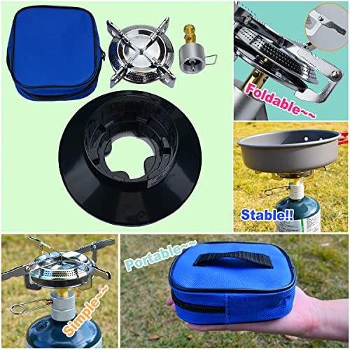 RANDDER Propane Stove Portable Camping Gas Burner with Carrying Case D731