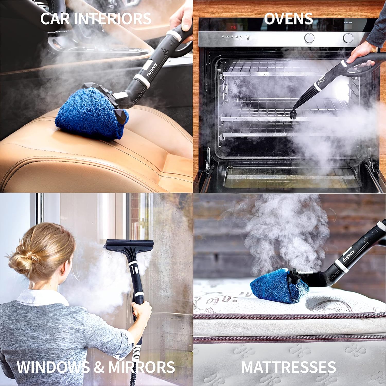 Dupray One Plus Steam Cleaner Portable Steamer for Home, Cars, Floors, Tile D43335