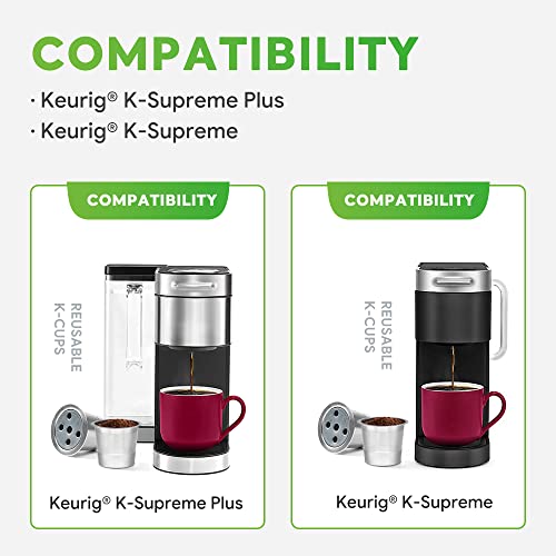 BENFUCHEN Stainless Steel Reusable K Cups for Keurig K Supreme & K Supreme Plus L29590