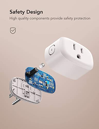 Nooie Alexa Smart Plug, WiFi Smart Outlet with Voice Control, 4 Packs I4672