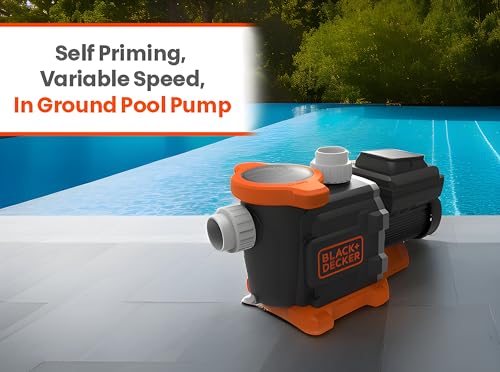 BLACK+DECKER Variable Speed Inground Pool Pump with Filter Basket E60411