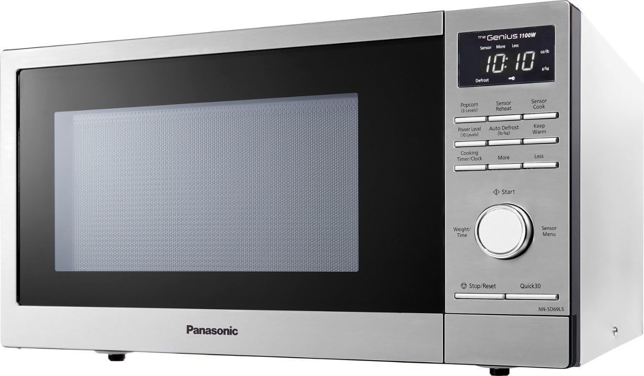 Panasonic NN-SD69LS 1100W Microwave with Sensor Cook, Stainless Steel D855