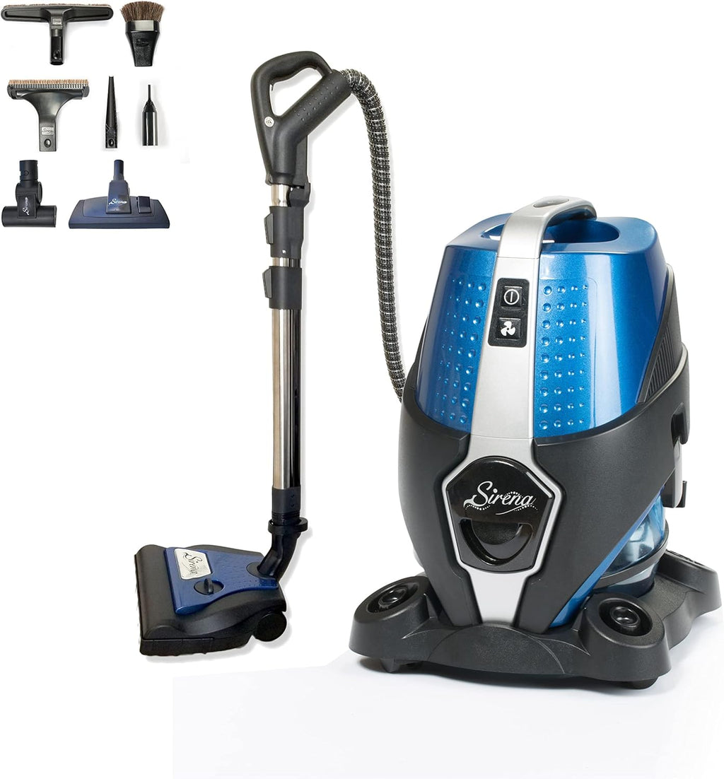 Sirena Bagless Vacuum Cleaner Premium Pack with Water Filtration, HEPA Filter and Turbo Brush L39909