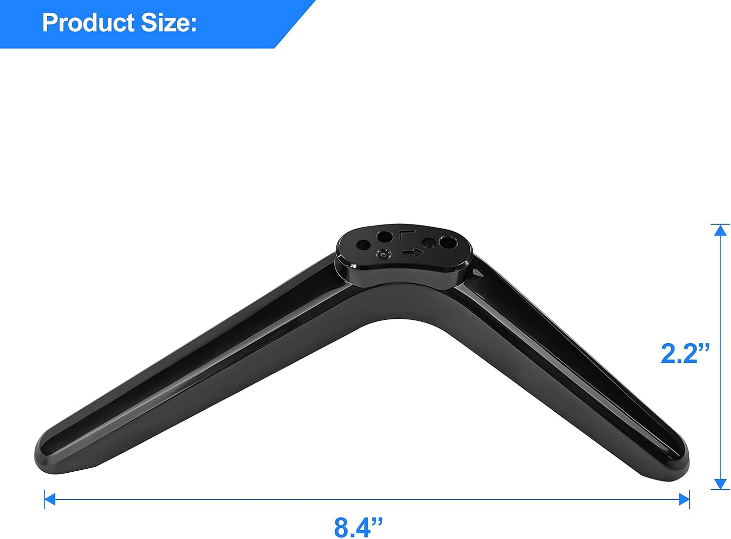 TV Stand for TCL Smart Roku TV, TV Pedestal Feet with Screw Set, Black E1547
