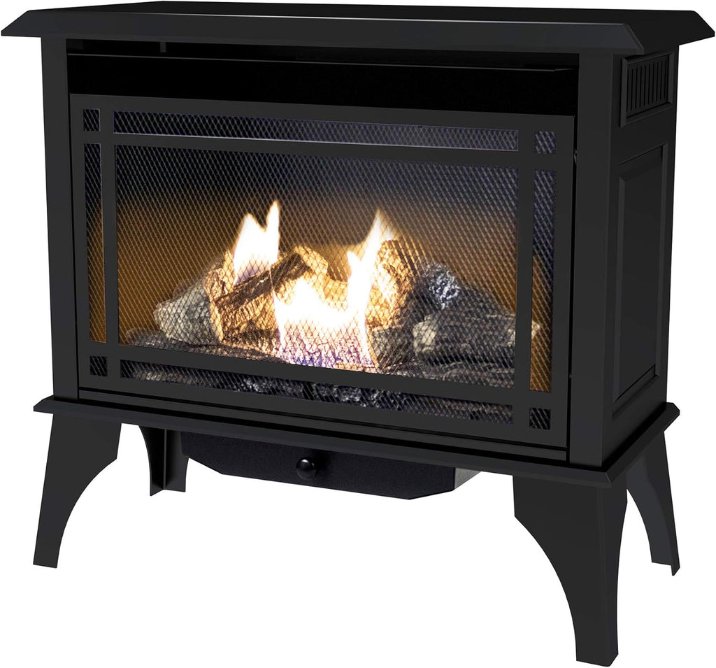 Pleasant Hearth VFS2-PH30DT 30,000 BTU Vent Free Gas Stove, Black L836368