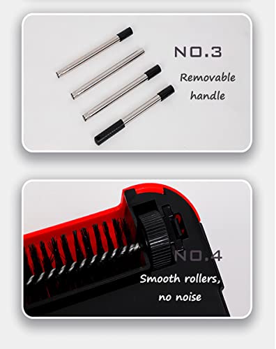 YADMISU Carpet Sweeper Manual Non Electric Triple Brush Lightweight W467943