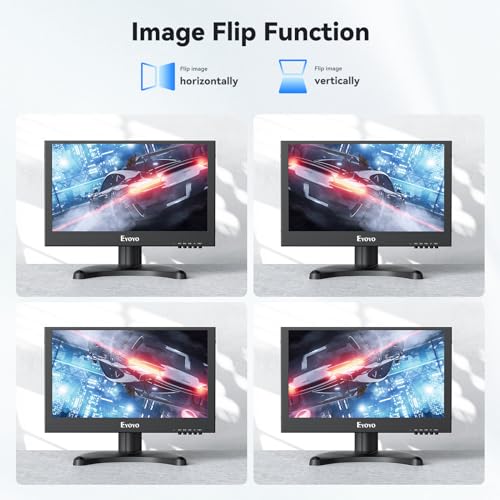 Eyoyo 12 inch 1920x1080 IPS Monitor with VGA HDMI BNC AV USB Input L8179