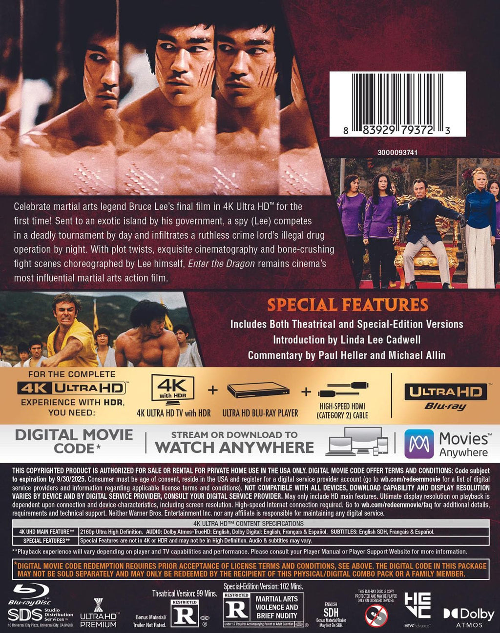 Enter the Dragon 4K Ultra HD + Digital F431
