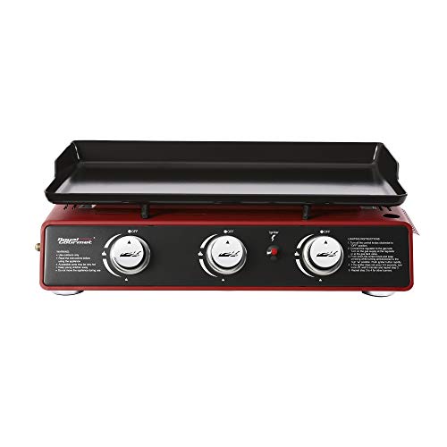 Royal Gourmet 24-Inch 3-Burner Portable Table Top Gas Grill Griddle D644