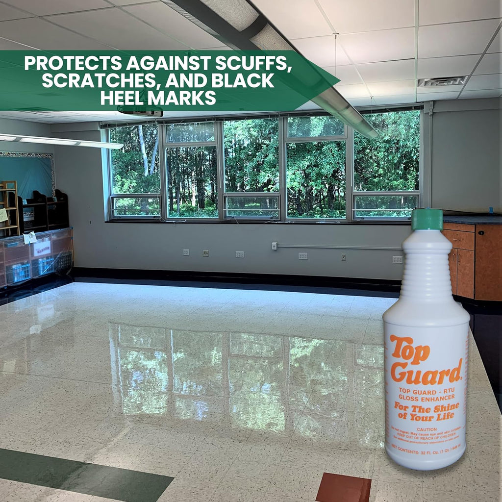 TOP GUARD Quick Shine Floor Finish for All Floors (12x1 Quart) P415