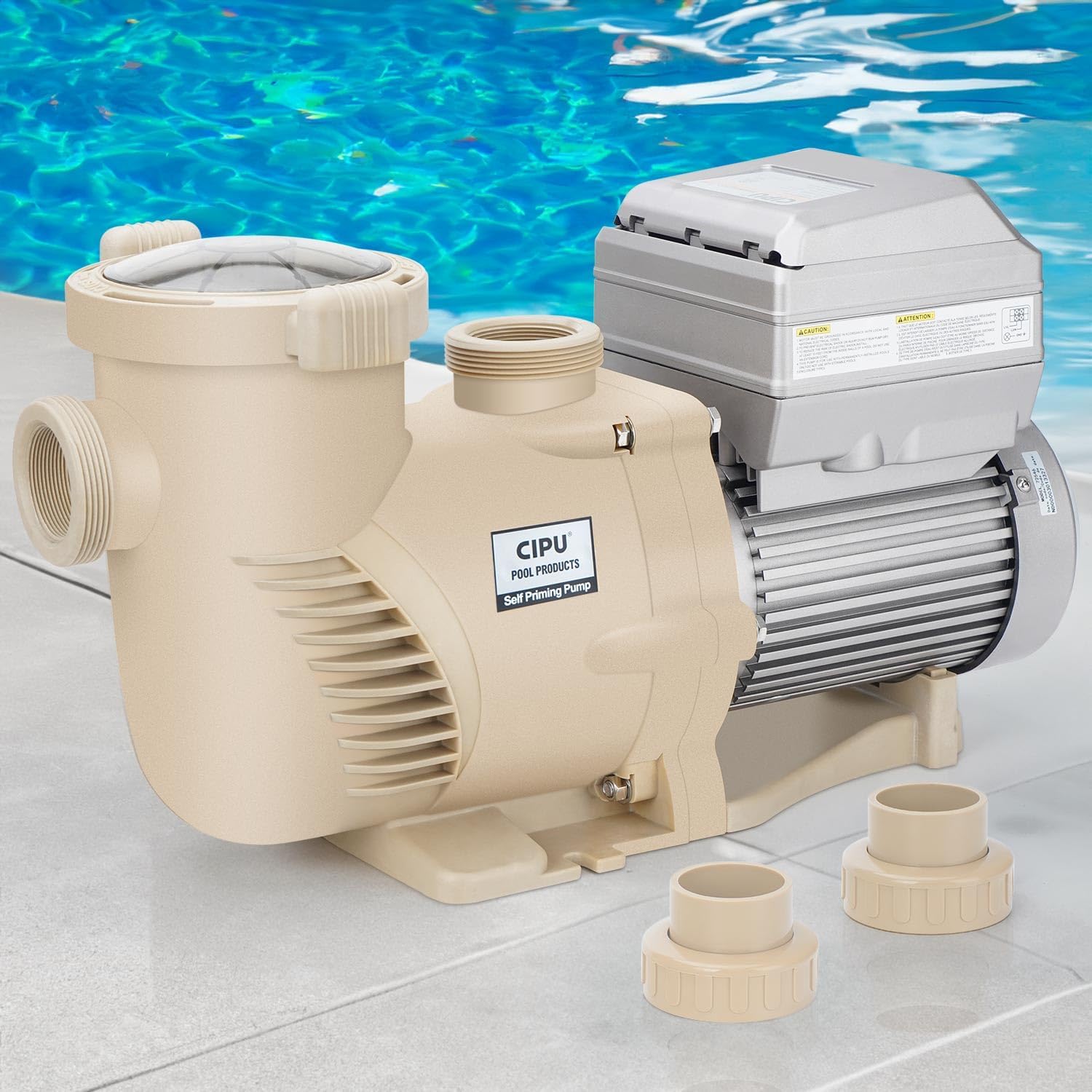 3HP Variable Speed Pool Pump High Performance with Intelligent Control for Easy operation and Energy Saving for All-Weather Clean Swimming Pools Water Filter System Replacement 230V CSPPV546