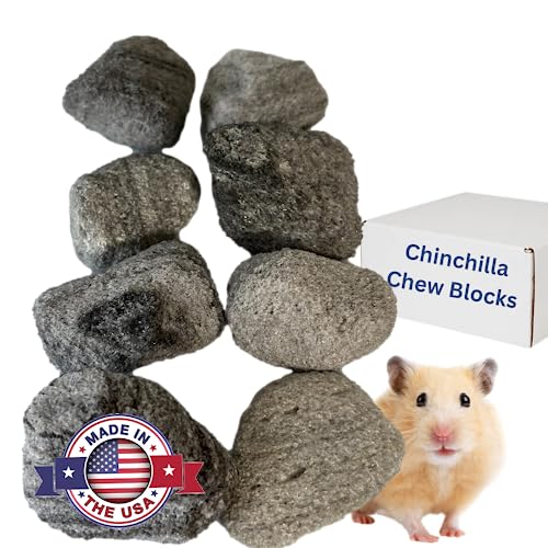Volcanic Pumice Chinchilla Chew Block | Mined in USA | 100% Natural and Genuine | Pumice Stone for Small Animals | by Billy Buckskin Co.