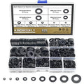 Nylon Flat Washers, Kindroufly 9 Sizes Plastic Washers, Nylon Washers Assortment Kit