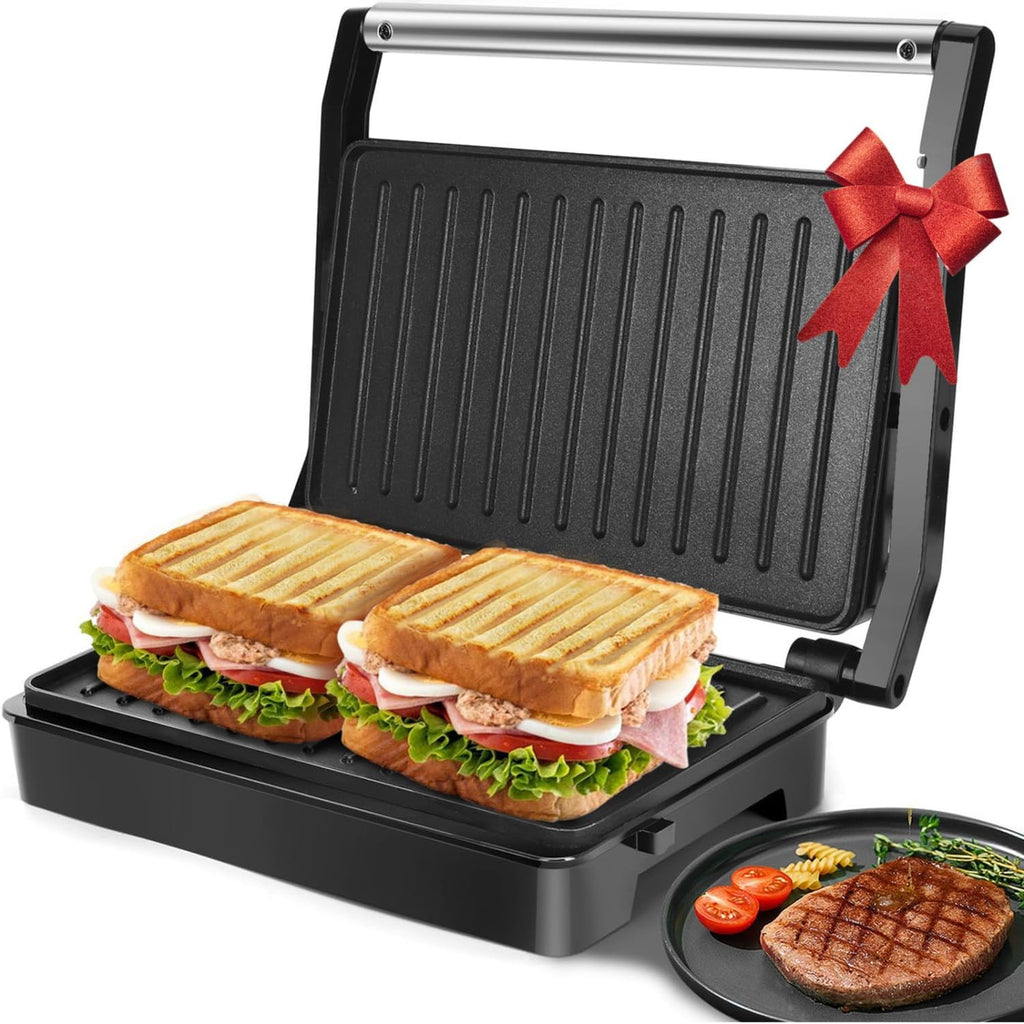Aigostar Belgian Waffle Maker 8 Inch Non Stick, 1000W Sandwich Press Grill W975410