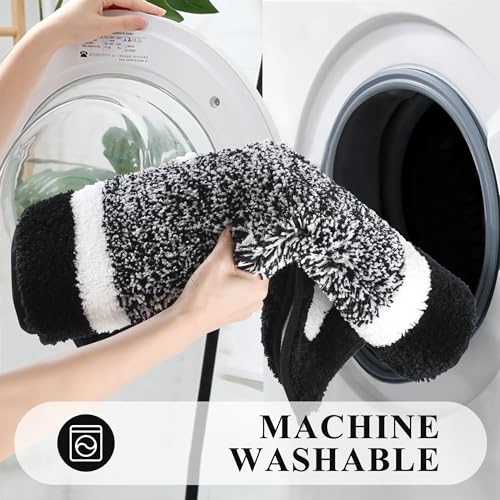 Pauwer Bathroom Rug Set 2 Piece, Non-Slip Absorbent Microfiber Bath Mats W62666