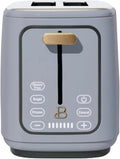 Beautiful 2 Slice Touchscreen Toaster, Oyster Gray by Drew Barrymore (blue)