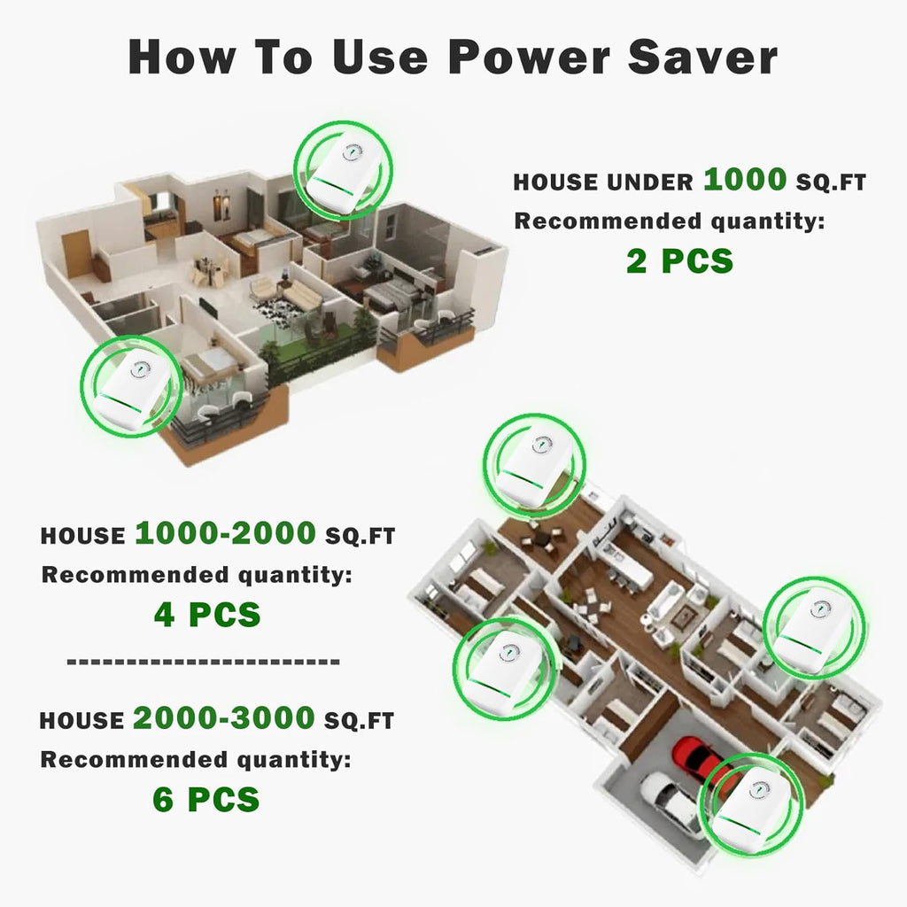 STOPWATT Energy Saving Device Smart Electricity Regulator US Plug 90V-250V 30KW (6 PCS) M325