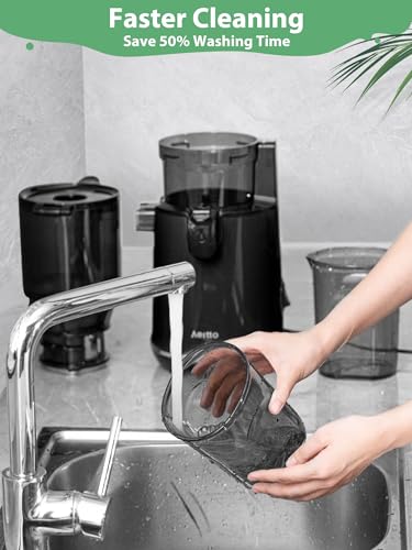 Aeitto Cold Press Juicer, 250W Whole Fruit Juicer with Wide Mouth D22250