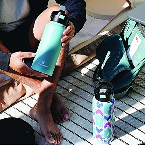 Hydraflow Hybrid Triple Wall Vacuum Insulated Stainless Steel Water Bottle with Flip Straw O280