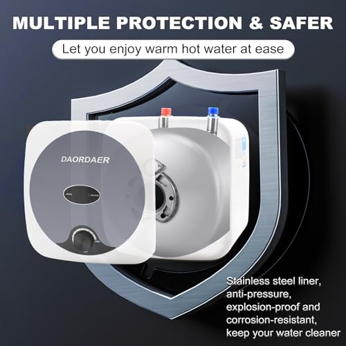 DAORDAER 1.5kW 2.5 Gallon Mini Tank Electric Water Heater for Under Sink X214