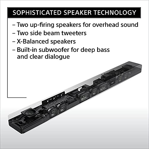 Sony HT-A7000 7.1.2ch Dolby Atmos Sound Bar with SA-RS3S Wireless Rear Speakers U82953
