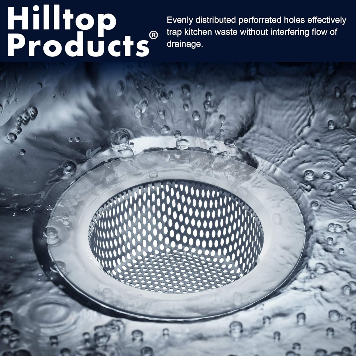 2 Pack Kitchen Sink Drain Strainer Stainless Steel M641843