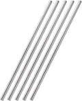 uxcell 5mm x 300mm 304 Stainless Steel Solid Round Rod for DIY Craft - 5pcs
