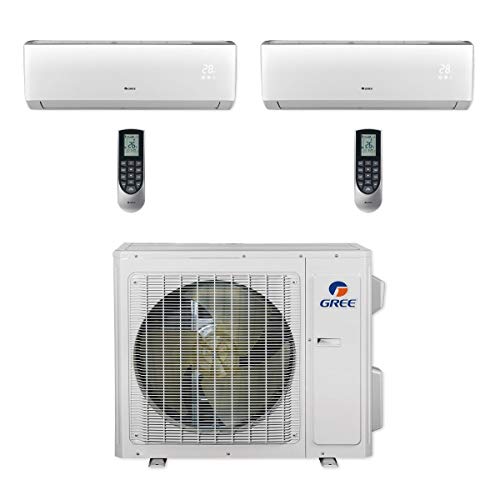 Gree 24,000 BTU Multi21+ Dual-Zone Wall Mount Mini Split System 208-230V Built-In Wi-Fi