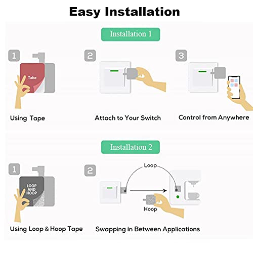 Smart Switch Button Pusher Wireless Bluetooth Fingerbot for Light Switch Doorbell Coffee Maker Fan B83679