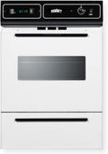 Summit Appliance WTM7212KW 24" Wide Gas Wall Oven with Electronic Ignition, Digital Clock/Timer, Interior Light, Lower Broiler Compartment