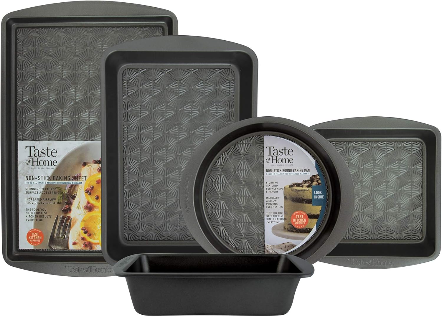 Taste of Home® 5-Piece Non-Stick Metal Bakeware Set