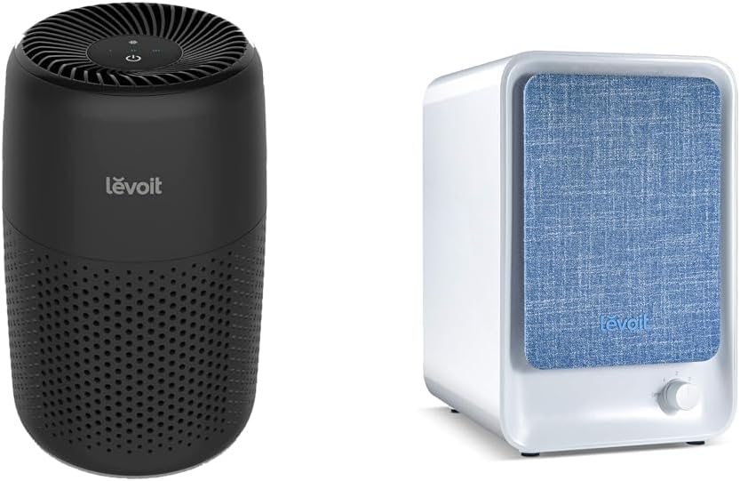 LEVOIT Air Purifiers For Bedroom Home, 3-in-1 Filter Cleaner With Fragrance Sponge For Better Sleep & Air Purifiers for Bedroom Home, HEPA Freshener Filter Small Room for Smoke, Allergies