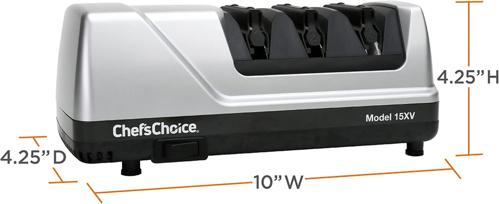 Chef'sChoice 15XV EdgeSelect Professional Electric Knife Sharpener, 3-Stage, Gray X6082