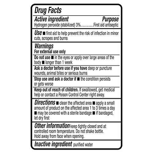 Amazon Basics Hydrogen Peroxide Topical Solution USP P24644